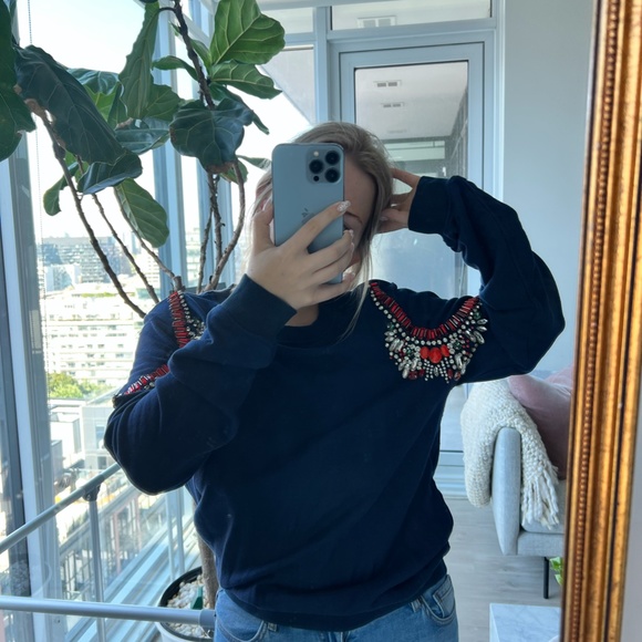 Embellished Crewneck Sweatshirt - Picture 5 of 6